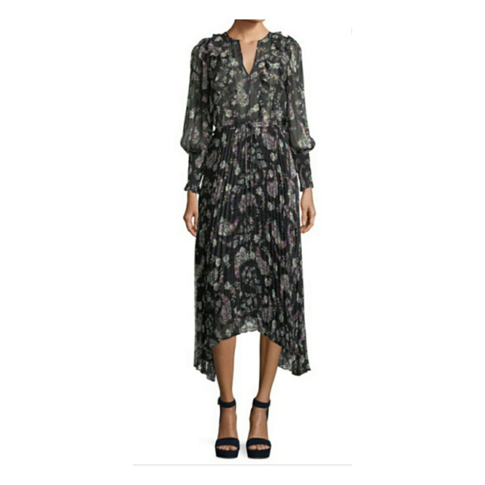 Rebecca Taylor silk floral maxi dress